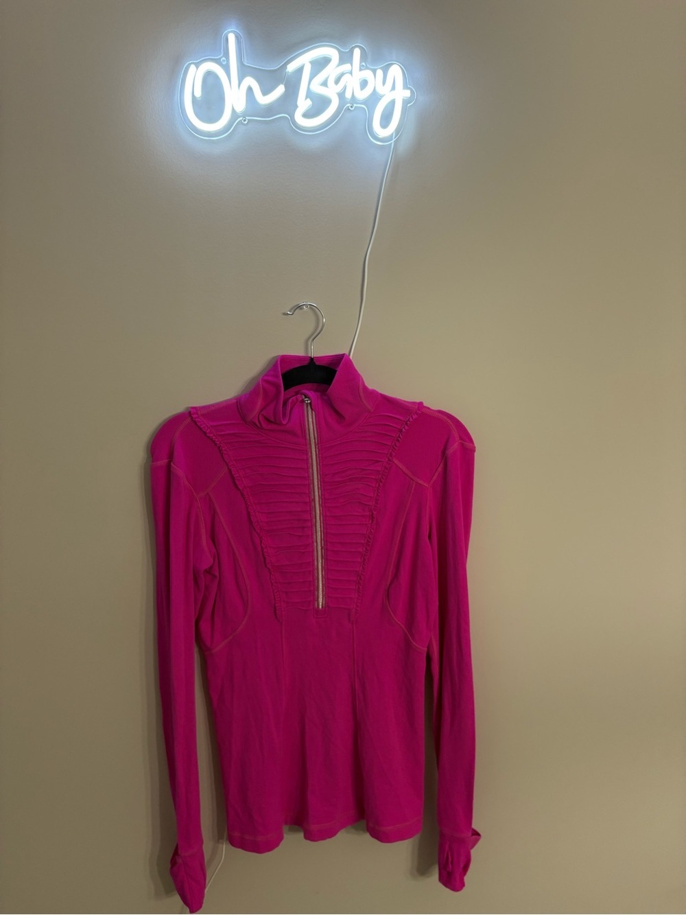 Lululemon Run Your Heart Out Pullover Half Zip Jacket in Paris Pink